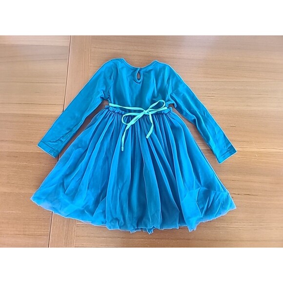 Maiduolu Girl's Teal Dress Tulle 100% Cotton, READ DESCRIPTION - Picture 2 of 9